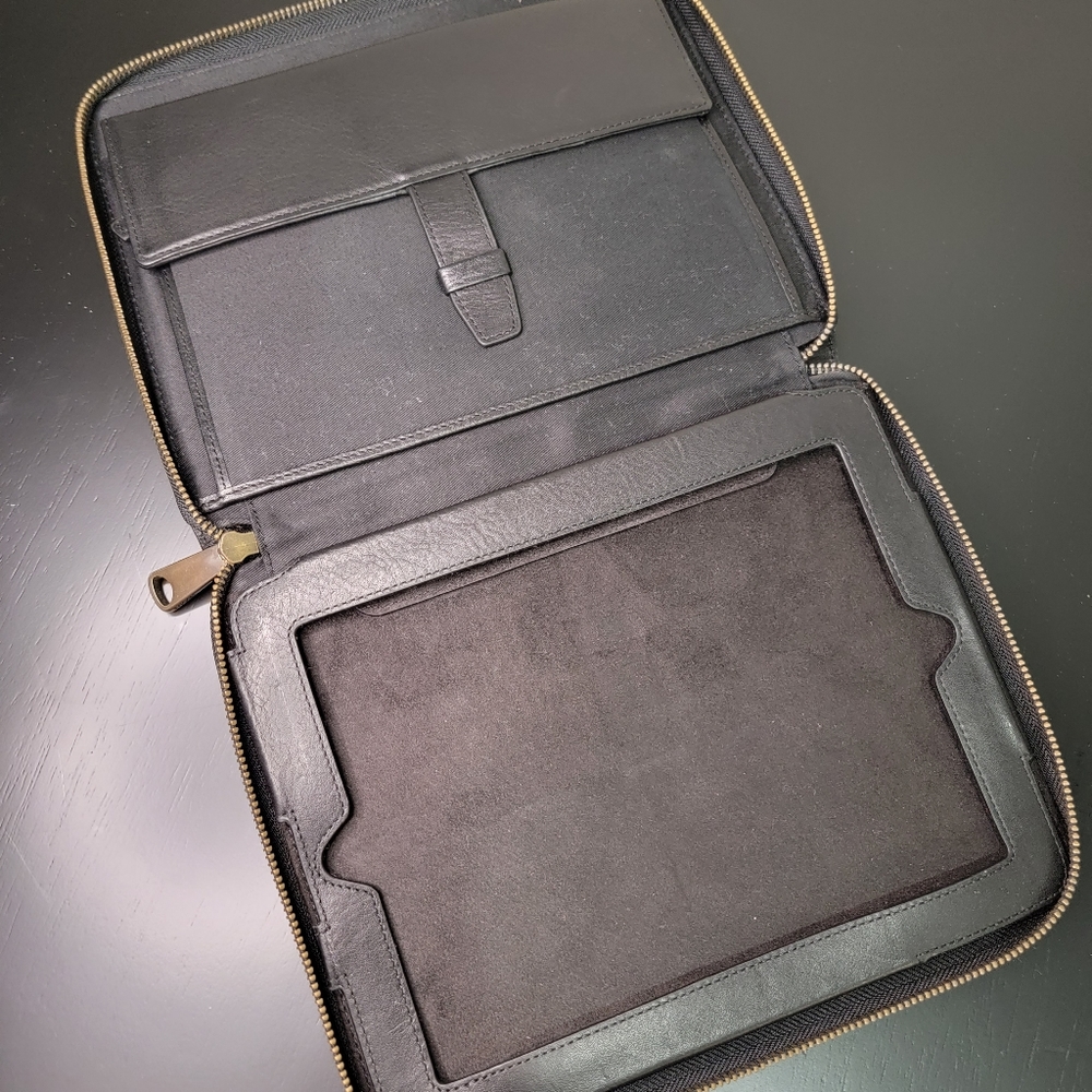 Fossil, Ipad/tablet, leather, wallet case, black